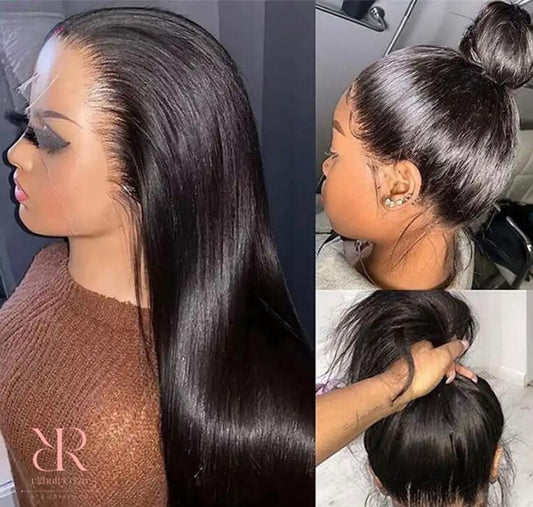 360 cover  pre-cut full Lace glue less Brazilian hair wig