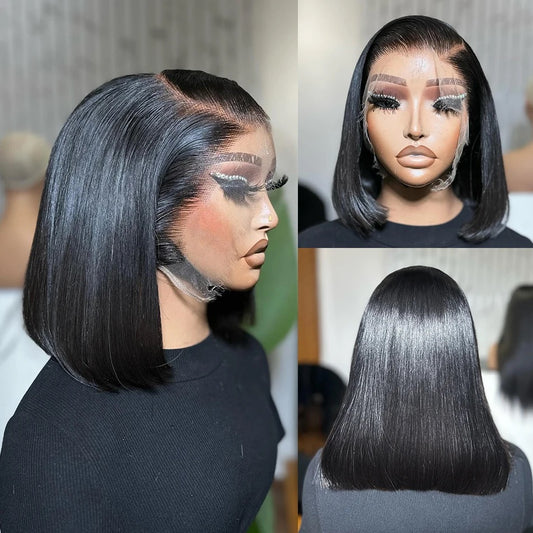 5 x 5 Lace Closure Super Double Drawn Bone Straight  Vietnam Hair Wig