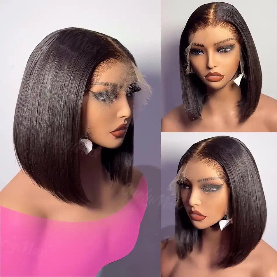 5 x 5 Lace Closure Super Double Drawn Bone Straight  Vietnam Hair Wig