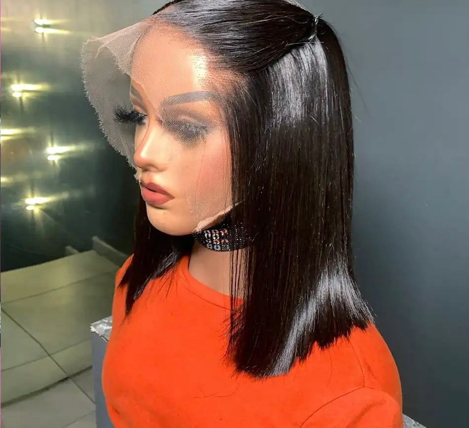 5 x 5 Lace Closure Super Double Drawn Bone Straight  Vietnam Hair Wig