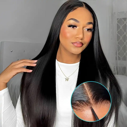 13 x4 Pre-Cut HD  Lace closure glueless, wear and go Brazilian hair wig