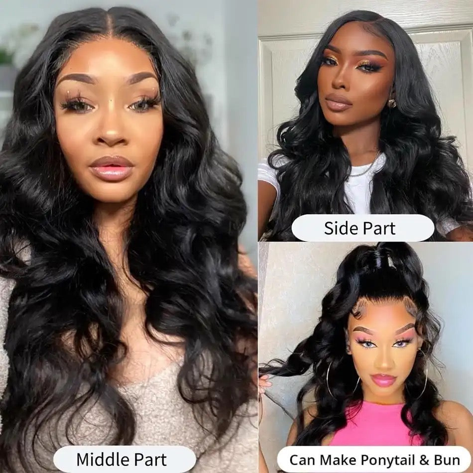 13x4 Lace Closure Frontal Body wave Brazilian Hair Wig