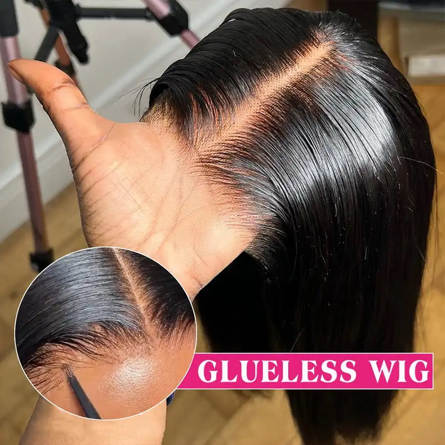 13 x4 Pre-Cut HD  Lace closure glueless, wear and go Brazilian hair wig